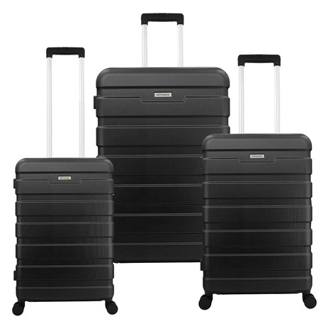 Set de Maletas Rígidas Danubio S M L Negro