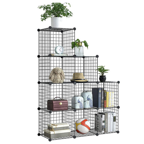 Estante Metal  9 Cubos - Negro