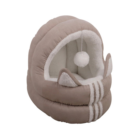 Cama Iglú Mascotas Orejas Gris