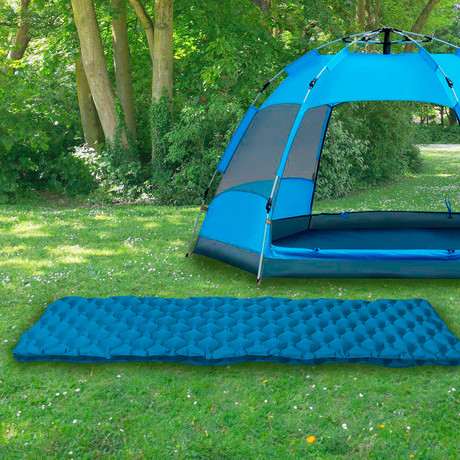 Colchon Inflable  Celeste