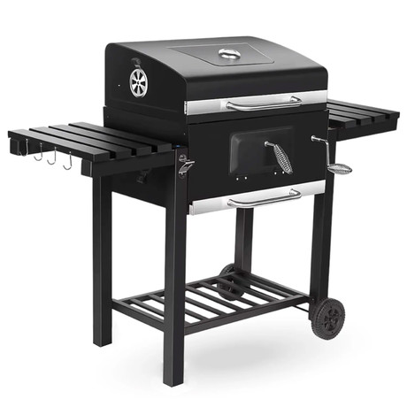 Parrilla a Carbón 108x137x57 cm Premium Bandeja Lateral