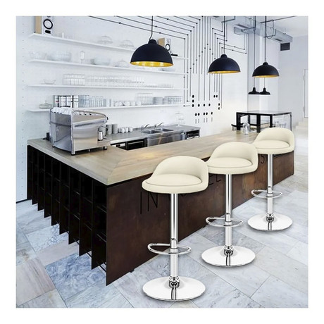 Pack 2 - Pisos de Bar Round Beige