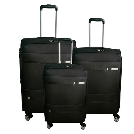 Set de Maletas Blandas Támesis S M L Negro