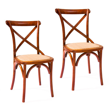 Pack 2 Sillas de Comedor Retro Café