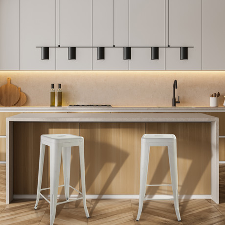 Piso de Bar Metal Tolix Blanco