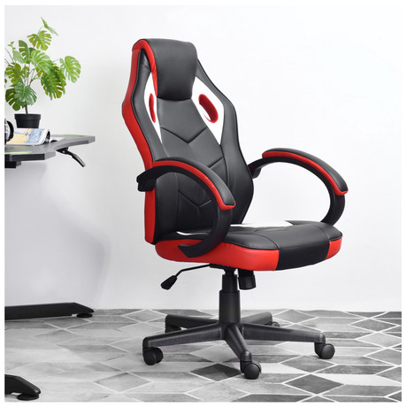 Silla Gamer PU Flow Ergonómica Escritorio - Negro