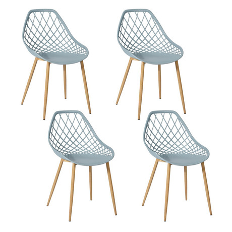 Pack 4 Sillas para Comedor o Terraza Gris