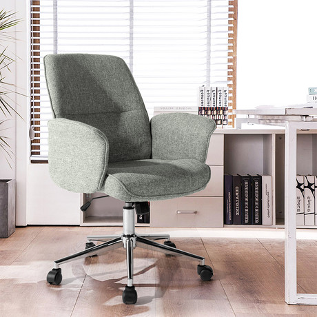 Silla de Escritorio Altura Ajustable Teodora Gris