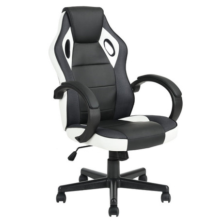 Silla Gamer PU Ergonómica  Blanco