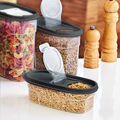 Canister Contenedor Alimentos 0,6 Lt Dry Gris