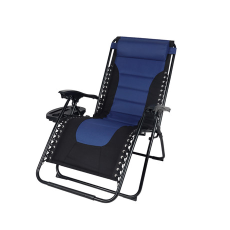 Reposera XL Acolchada Azul