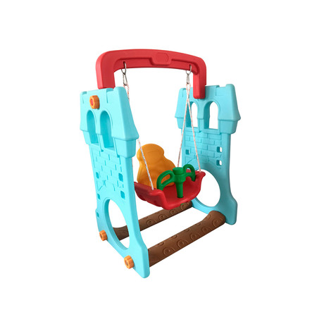 Castillo Columpio Infantil Celeste