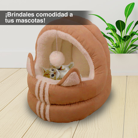 Cama Iglu Mascotas Orejas Beige