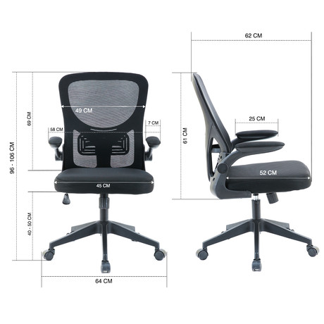 Silla de Escritorio Precision Seating - Negro
