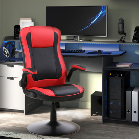 Silla Gamer con Base de Metal Rojo