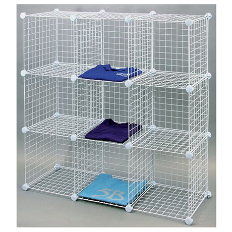 Estante Metal  9 Cubos - Blanco