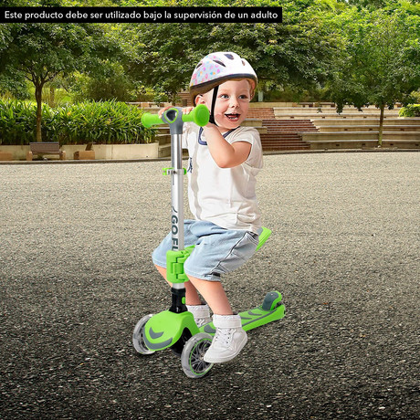Scooter Infantil 2 en 1 GOFUN Verde