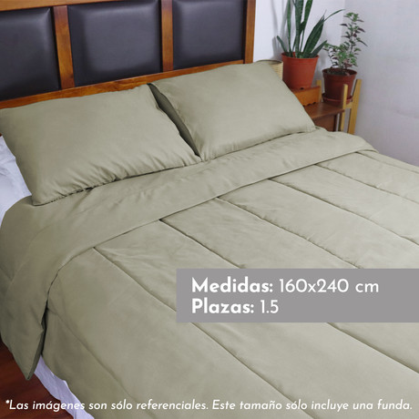 Plumón Liso Colors 1.5 Plazas Único