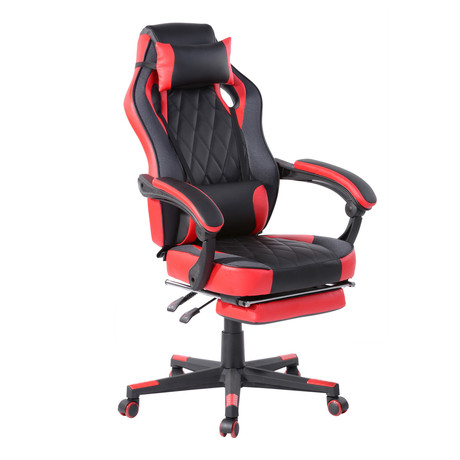 Silla Gamer Reclinable 150° Reposapiés Rojo