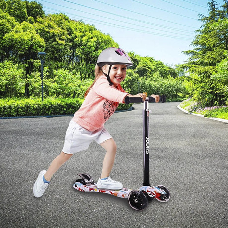 Scooter Monopatín Ajustable Light Wheels Blanco