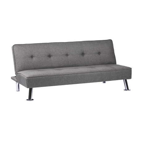 Futón Acolchado Gris