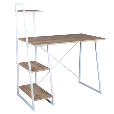 Escritorio con Repisas MDF - Blanco