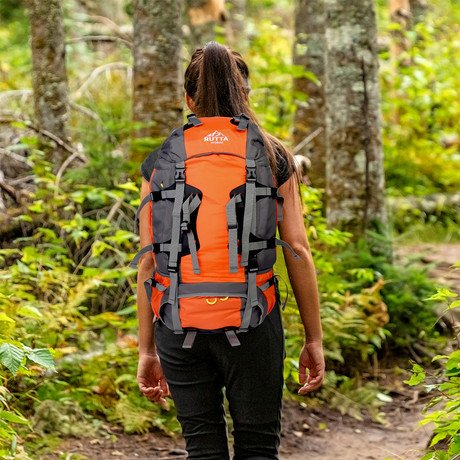 Mochila Camping 80L Naranjo