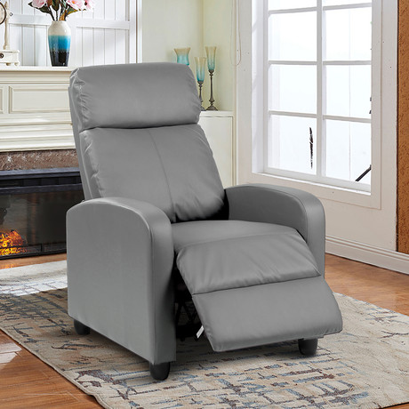 Berger Reclinable de PU Gris