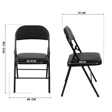 Silla Plegable Fold Negra