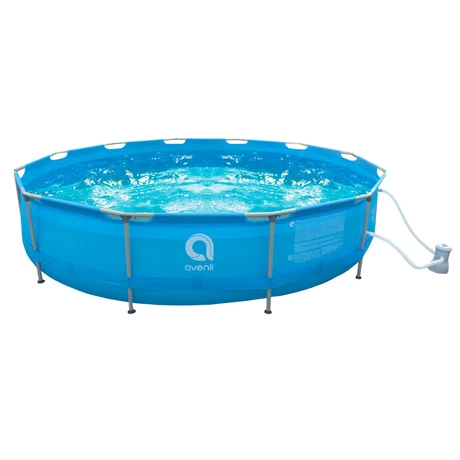 Piscina Redonda con Filtro 9495L 84x420 cm Celeste