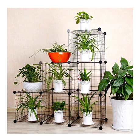 Armario Metálico 6 Cubos - Negro