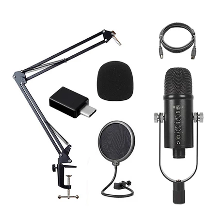 Kit Micrófono Condensador Cardioide BM-86