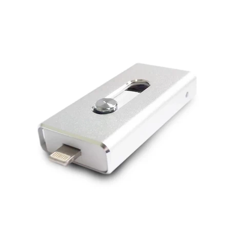 Memoria pendrive FlashDrive para Iphone y Samsung 32 gb - Plateado