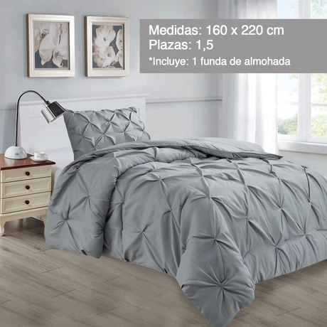 Cobertor Amanda 1.5 Pl Gris