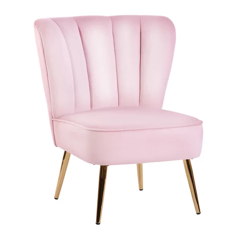 Sitial Amadeo con Patas Doradas Rosa