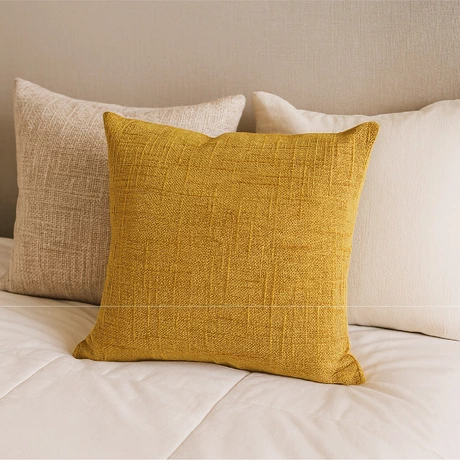 Cojín Decorativo Mostaza 40x40cm