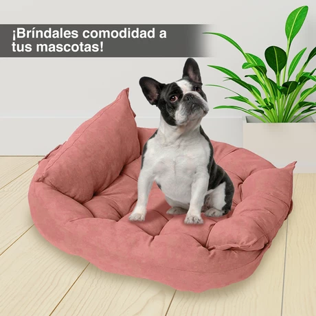 Cama/Colchoneta Mascotas 2 en 1 S Rosado
