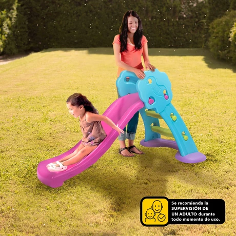 Resbalín Infantil con Aro de Básquetbol Verde