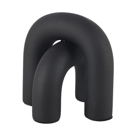 Figura Decorativa Medio Nudo Negro 16cm