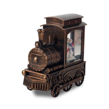 Tren Navidad con Luz Bronce