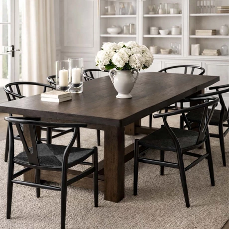 Silla de Comedor Wishbone Negro