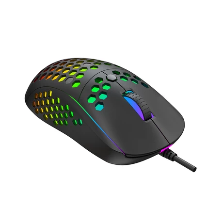 Mouse Gamer RGB 10000 DPI 7D MS878 Negro