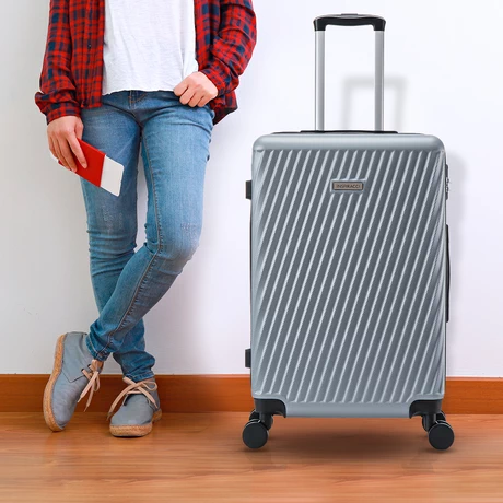 Maleta Rigida Milan L 23kg gris