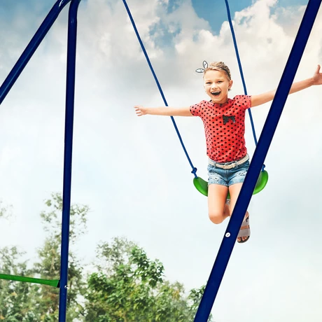 Columpio Infantil Max Magic Azul con Estructura de Acero