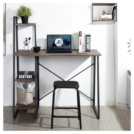 Escritorio con Repisas MDF - Negro