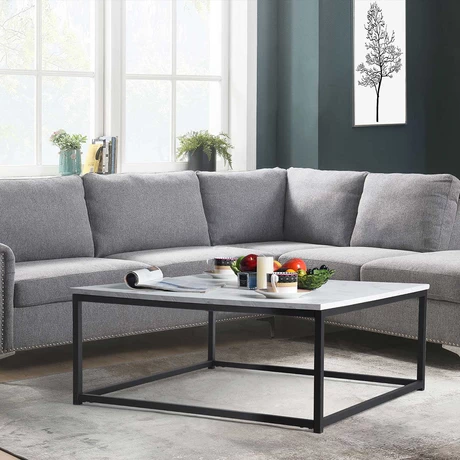 Mesa de Centro Cuadrada Emporio Blanco