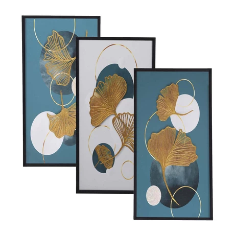 Set 3 Cuadros Decorativo Canvas 40x80 cm c/u