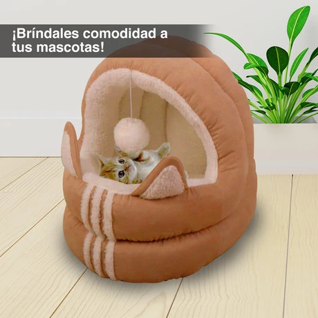 Cama Iglu Mascotas Orejas Beige