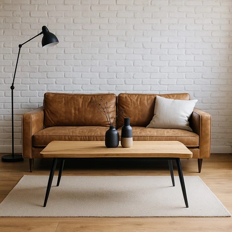 Mesa de centro 40x60x120 Metal Madera