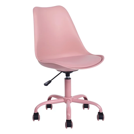 Silla de Oficina Giratoria Estilo Nórdico Rosa